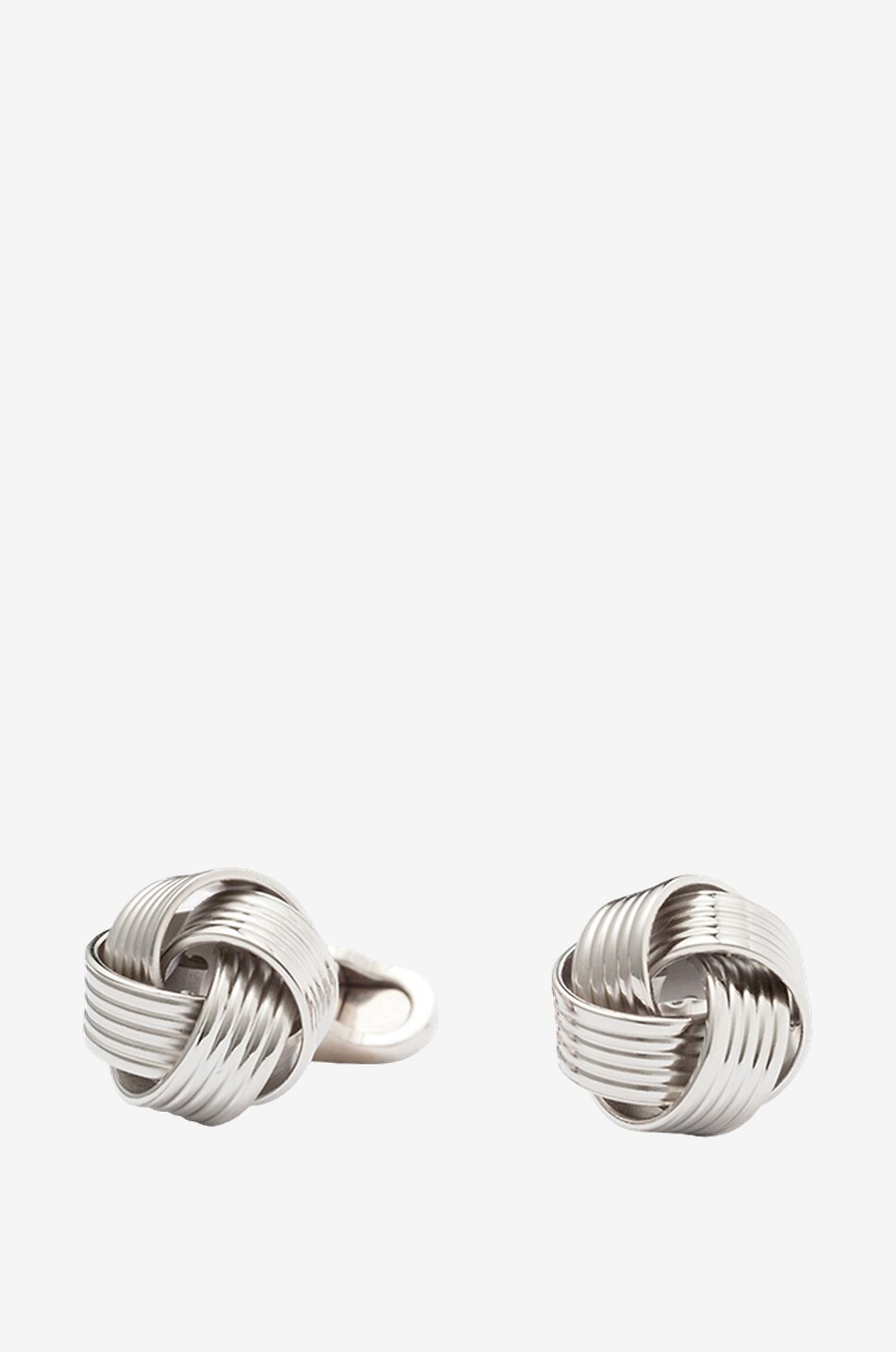 MON ART FIRENZE Nodino silver-tone cufflinks Men SILVER 1