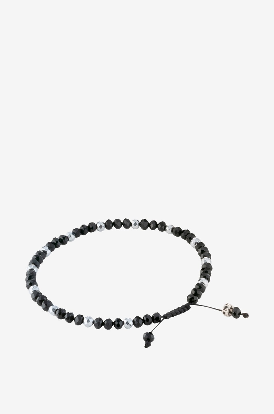 Nash facetted jade and metal bead bracelet