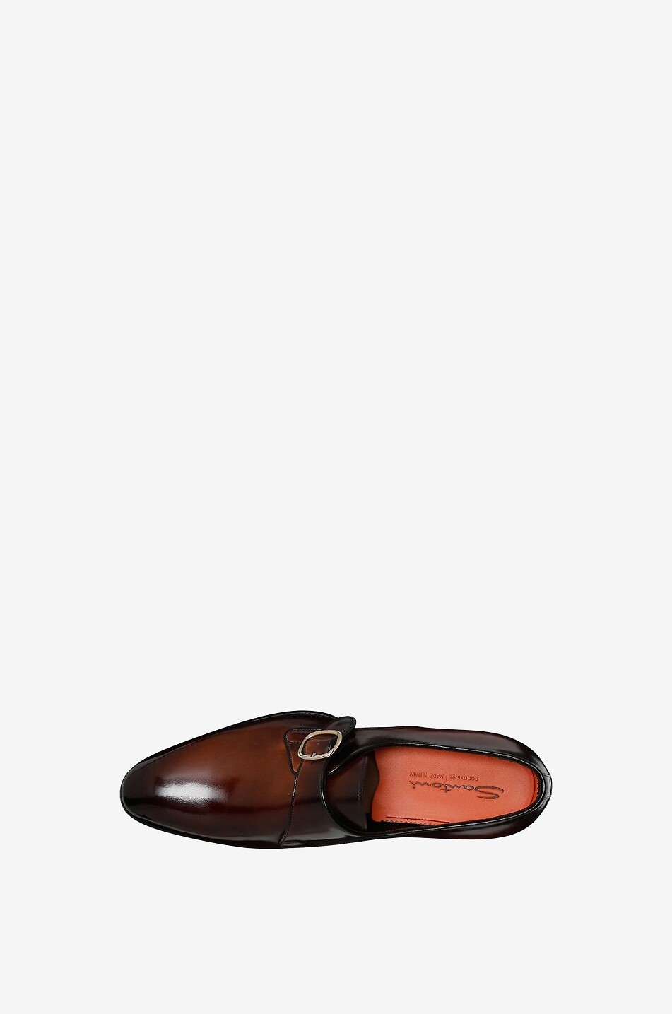 Chaussures en cuir lisse brossé à boucle