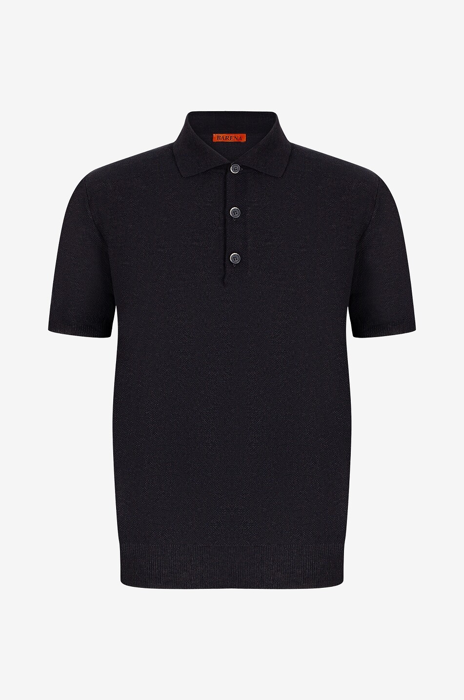 BARENA VENEZIA Polo en lin et coton Marco Slissa Homme NOIR 1