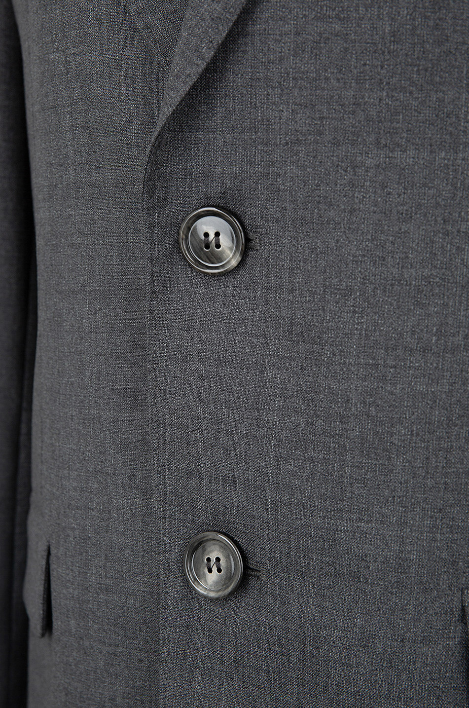 AMI Blazer oversize en laine chinée à boutonnage simple Femme GRIS FONCÉ 3