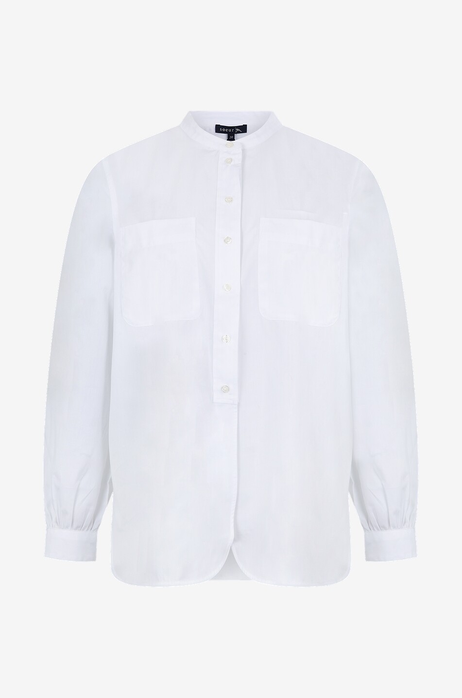 Laurette puff sleeve poplin shirt