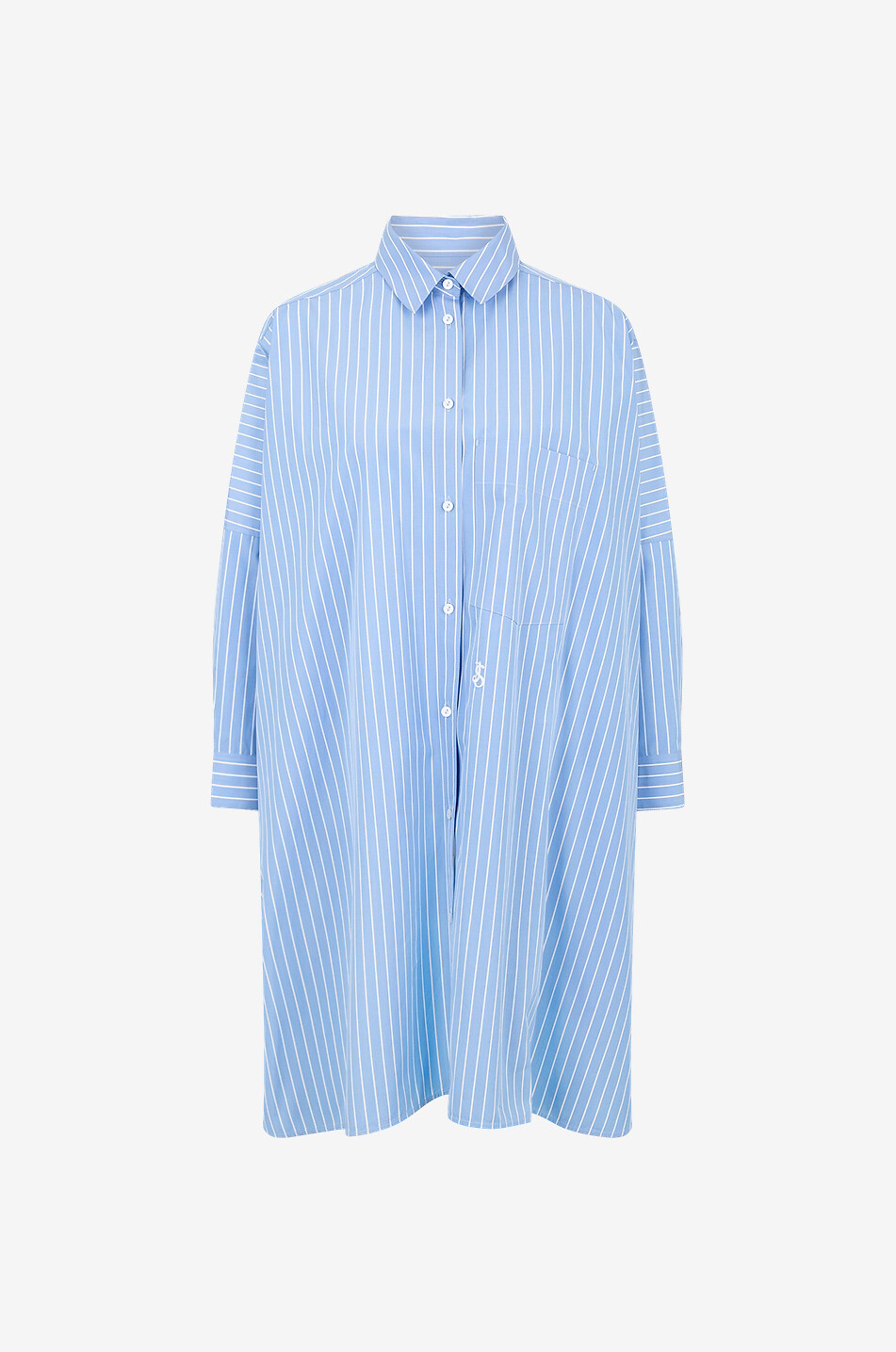 Sunday striped poplin oversize shirt