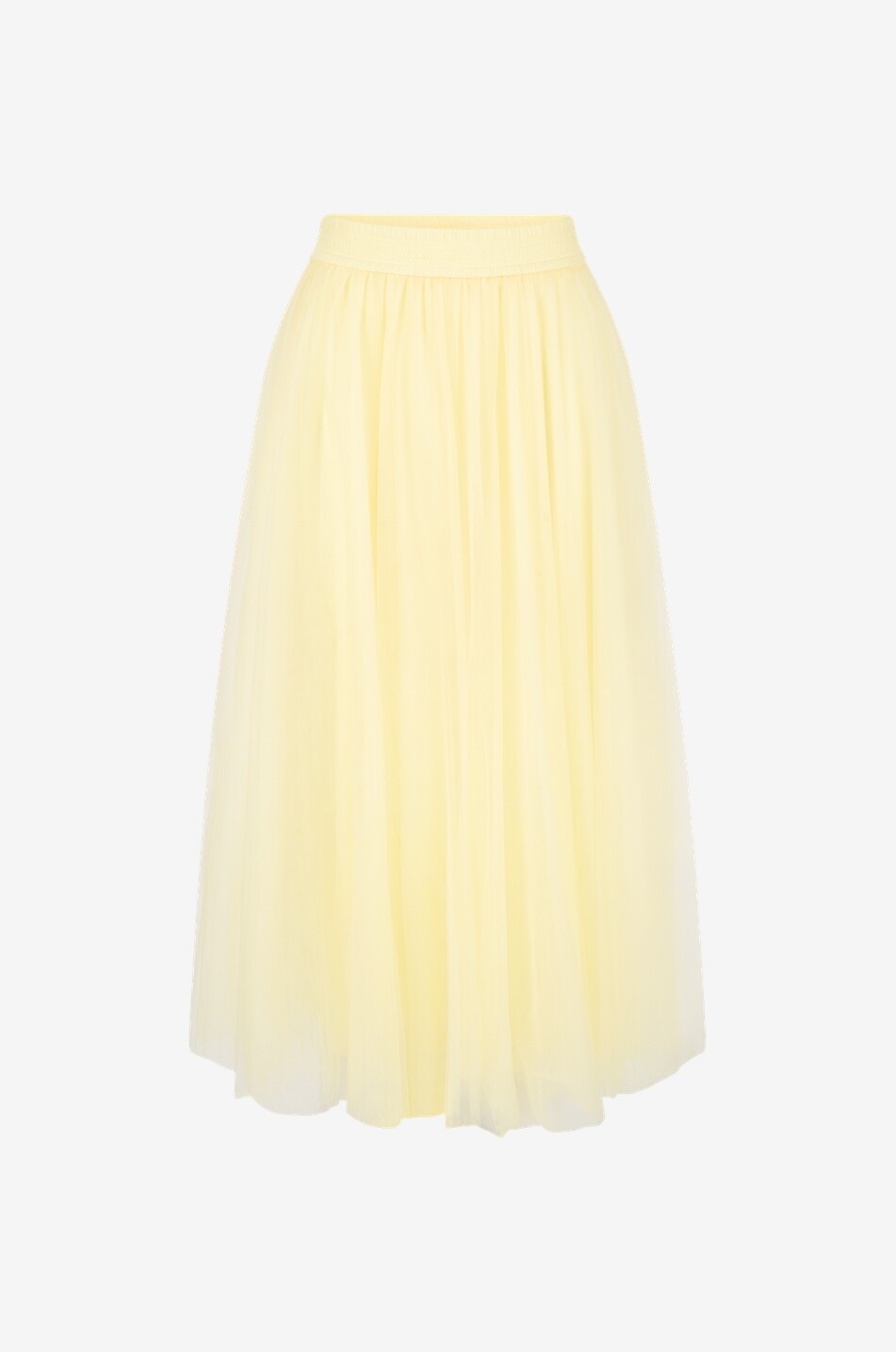 Jupe midi évasée en tulle