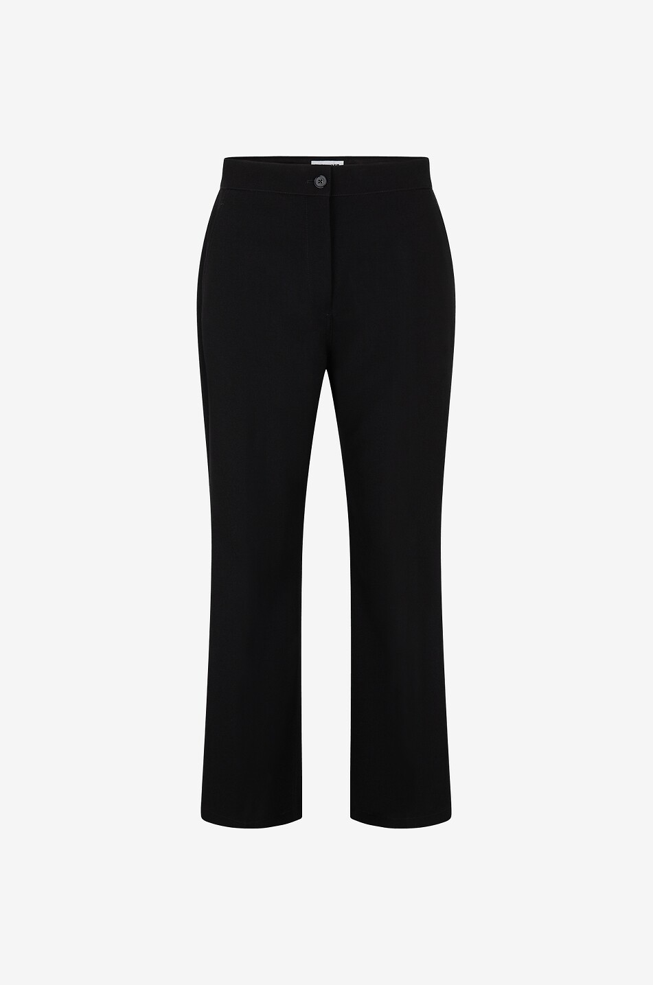 Pantalon droit raccourci en laine texturée Tailoring
