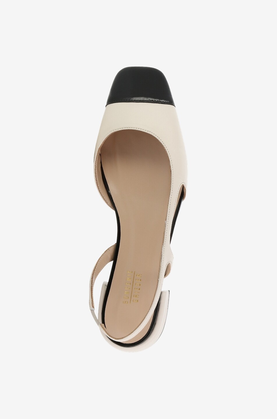 BONGENIE Zweifarbige Slingback-Ballerinas Ila 20 Damen CREMEFARBEN 5