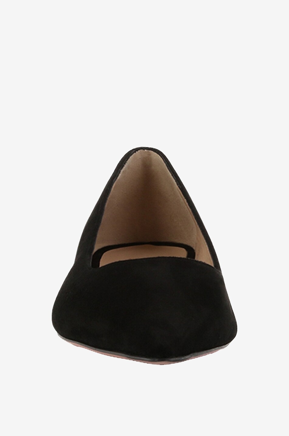 BONGENIE Wildlederballerinas mit spitzer Kappe Melisse 10 Damen SCHWARZ 2