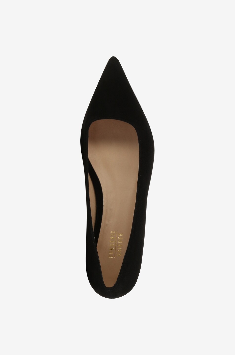 BONGENIE Wildlederballerinas mit spitzer Kappe Melisse 10 Damen SCHWARZ 6