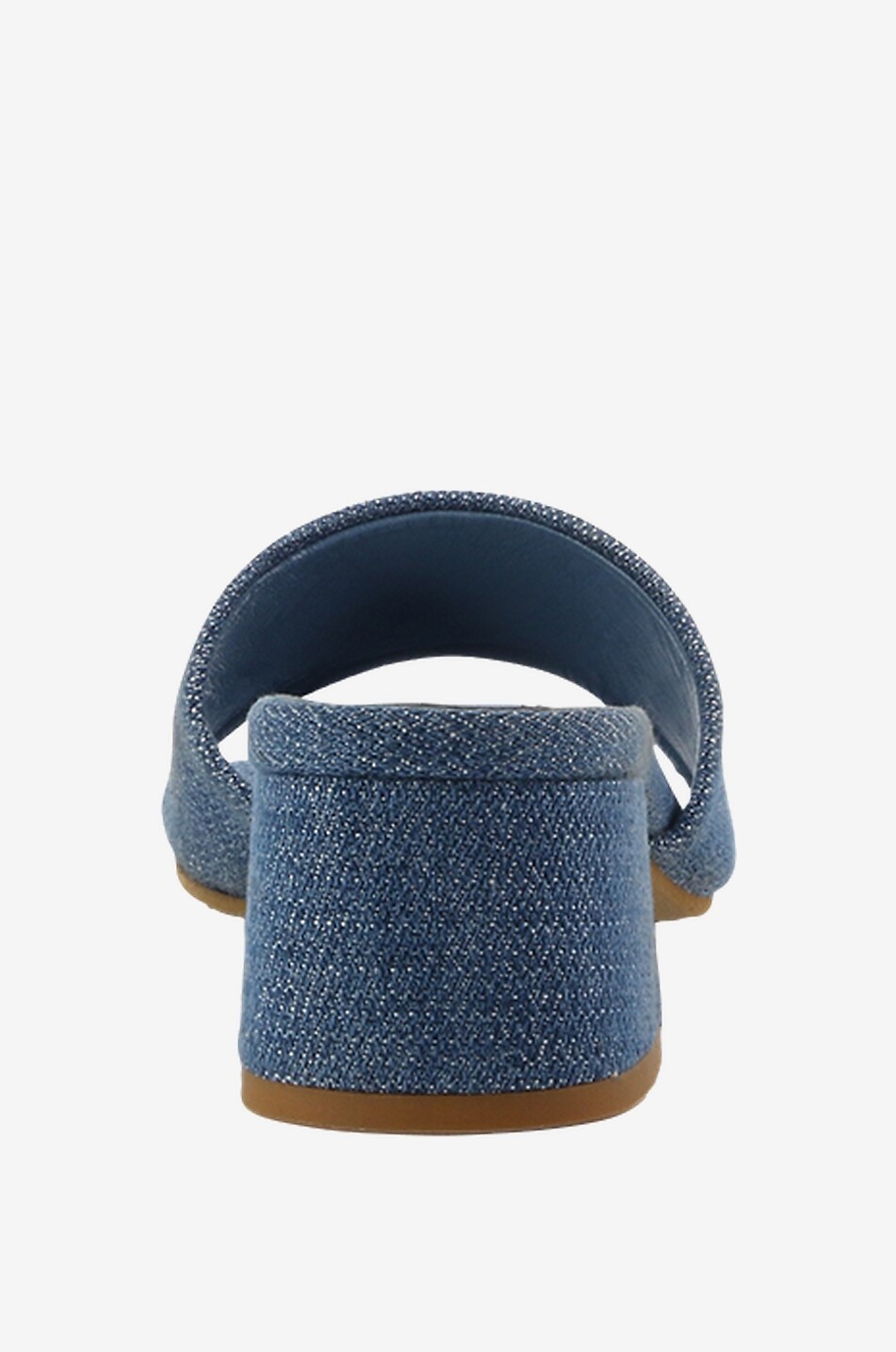 Absatzpantoletten aus ausgewaschenem Denim Connys 45