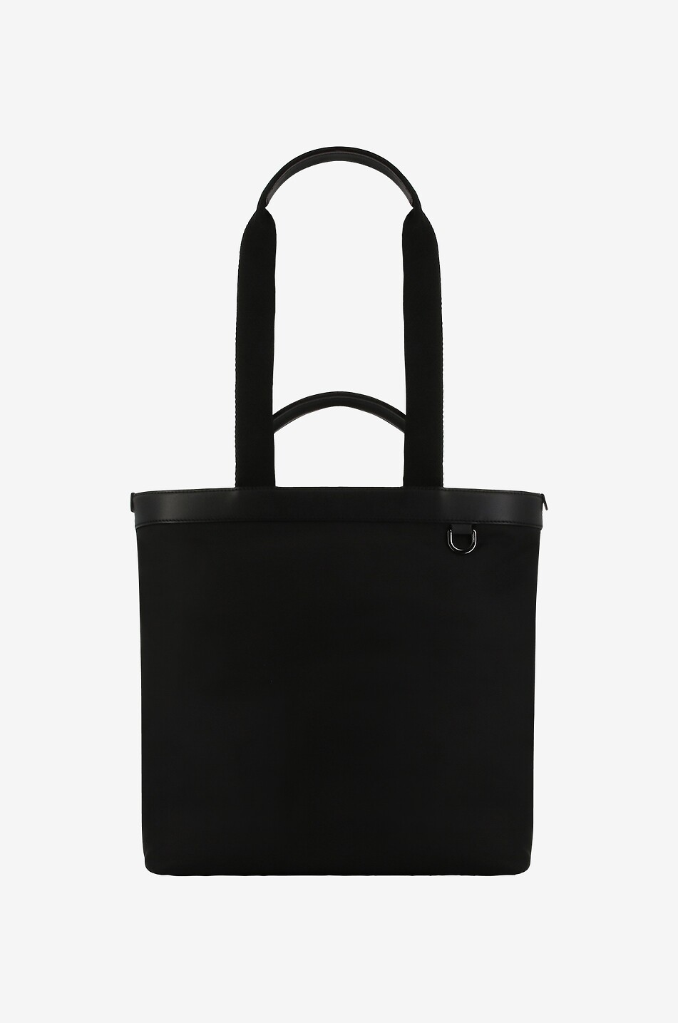 DOLCE & GABBANA Rubber logo zipped nylon and leather tote bag Men BLACK 3