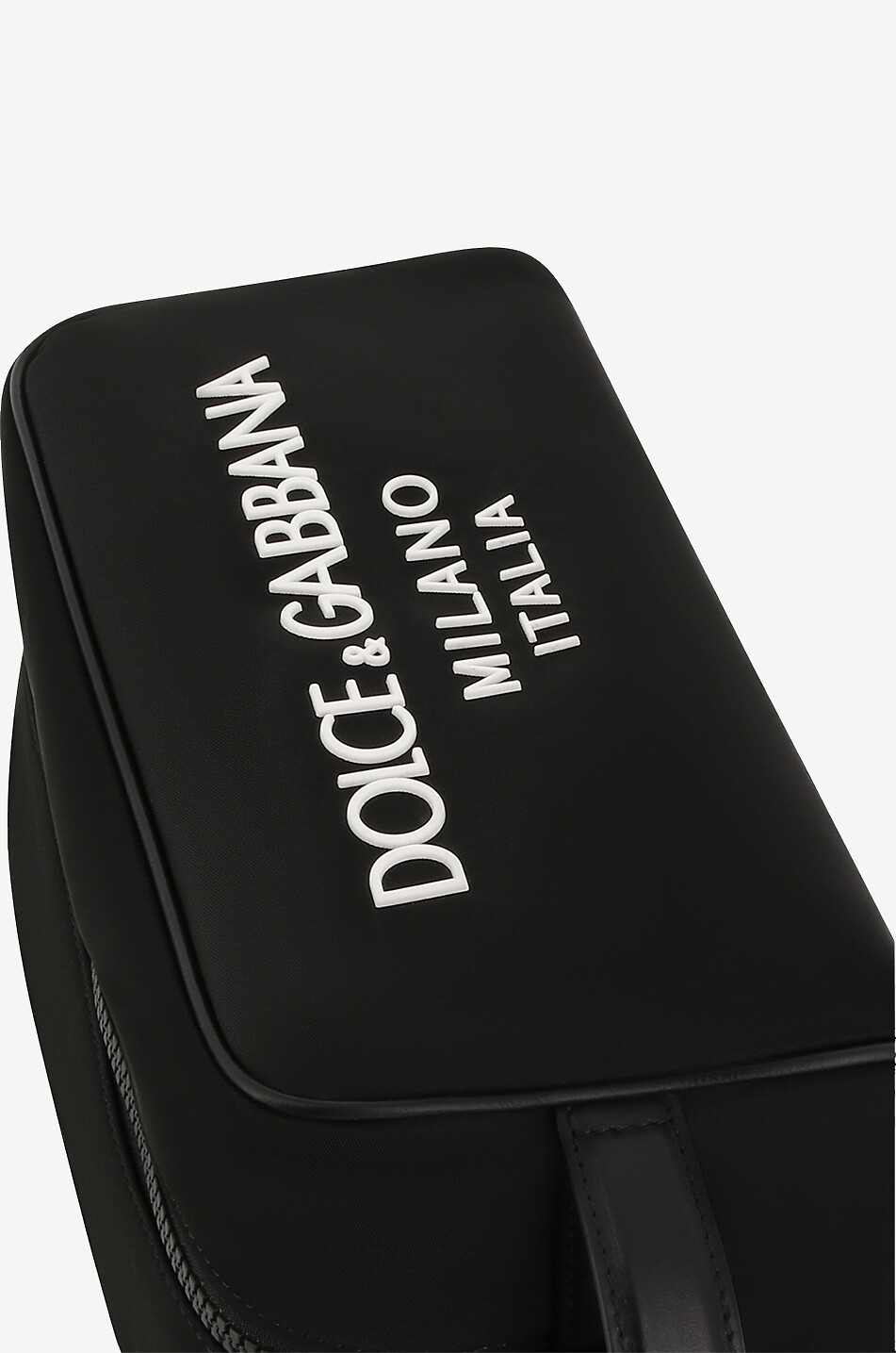 DOLCE & GABBANA Nylon-Kulturbeutel mit Gummi-Logo Herren SCHWARZ 5