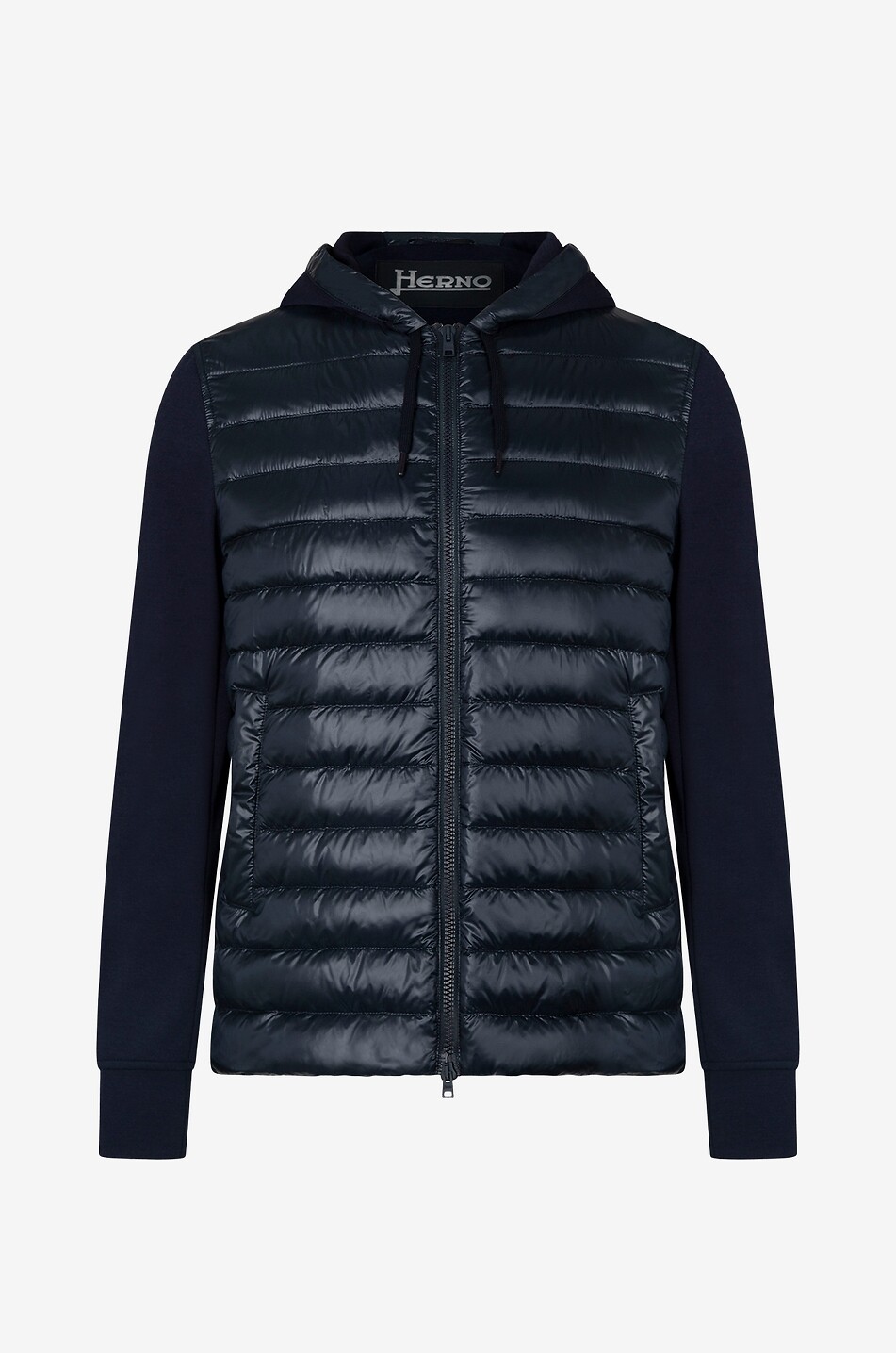 HERNO Leichte Daunenjacke aus Sweat-Material und Nylon Ultralight Herren DUNKELBLAU 1