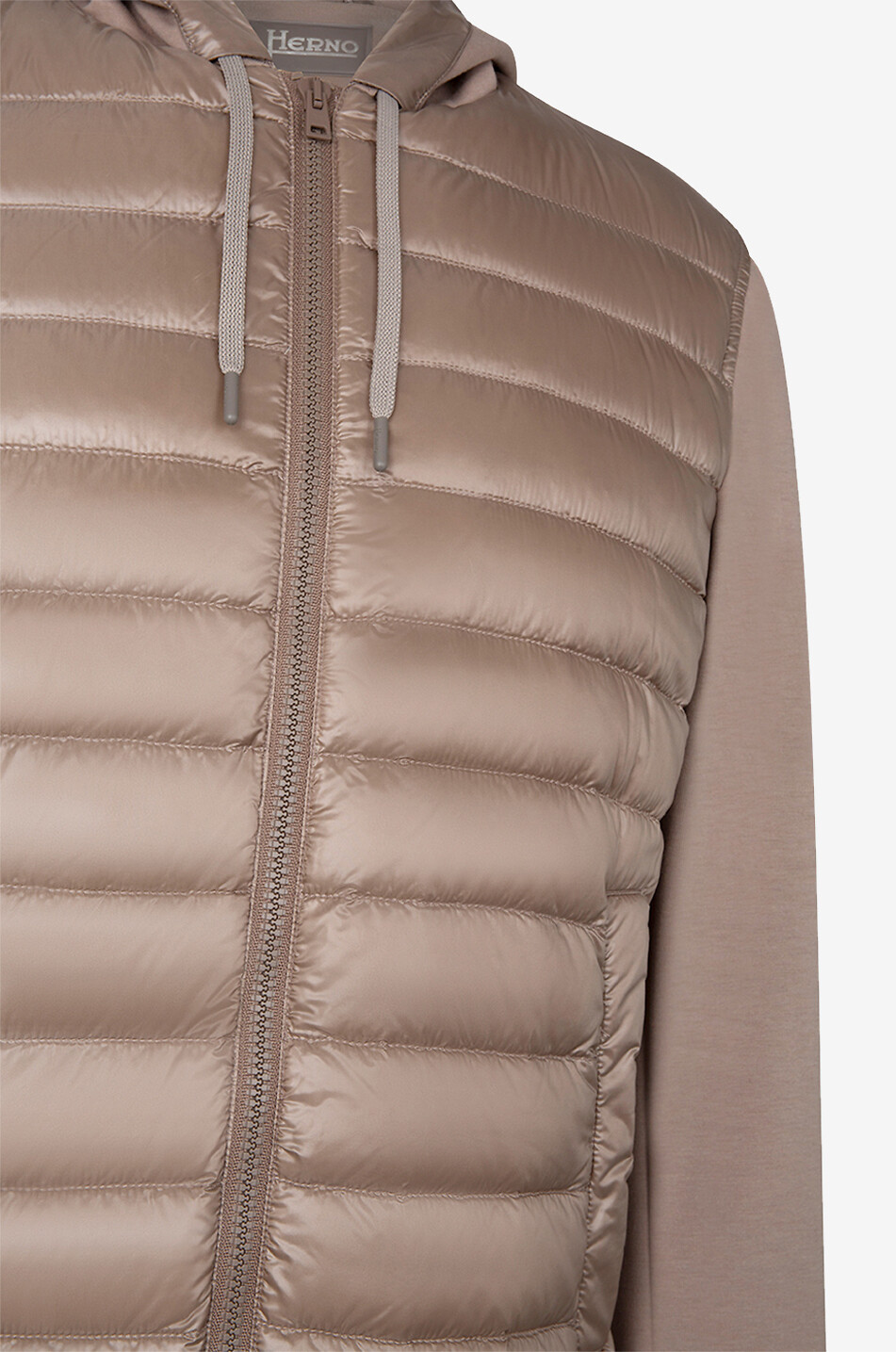 HERNO Leichte Daunenjacke aus Sweat-Material und Nylon Ultralight Herren BRAUN 6