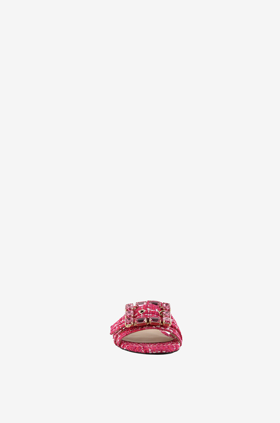 ROBERTO FESTA X BONGÉNIE Mules plates en tweed Fade Femme ROSE FONCÉ 2