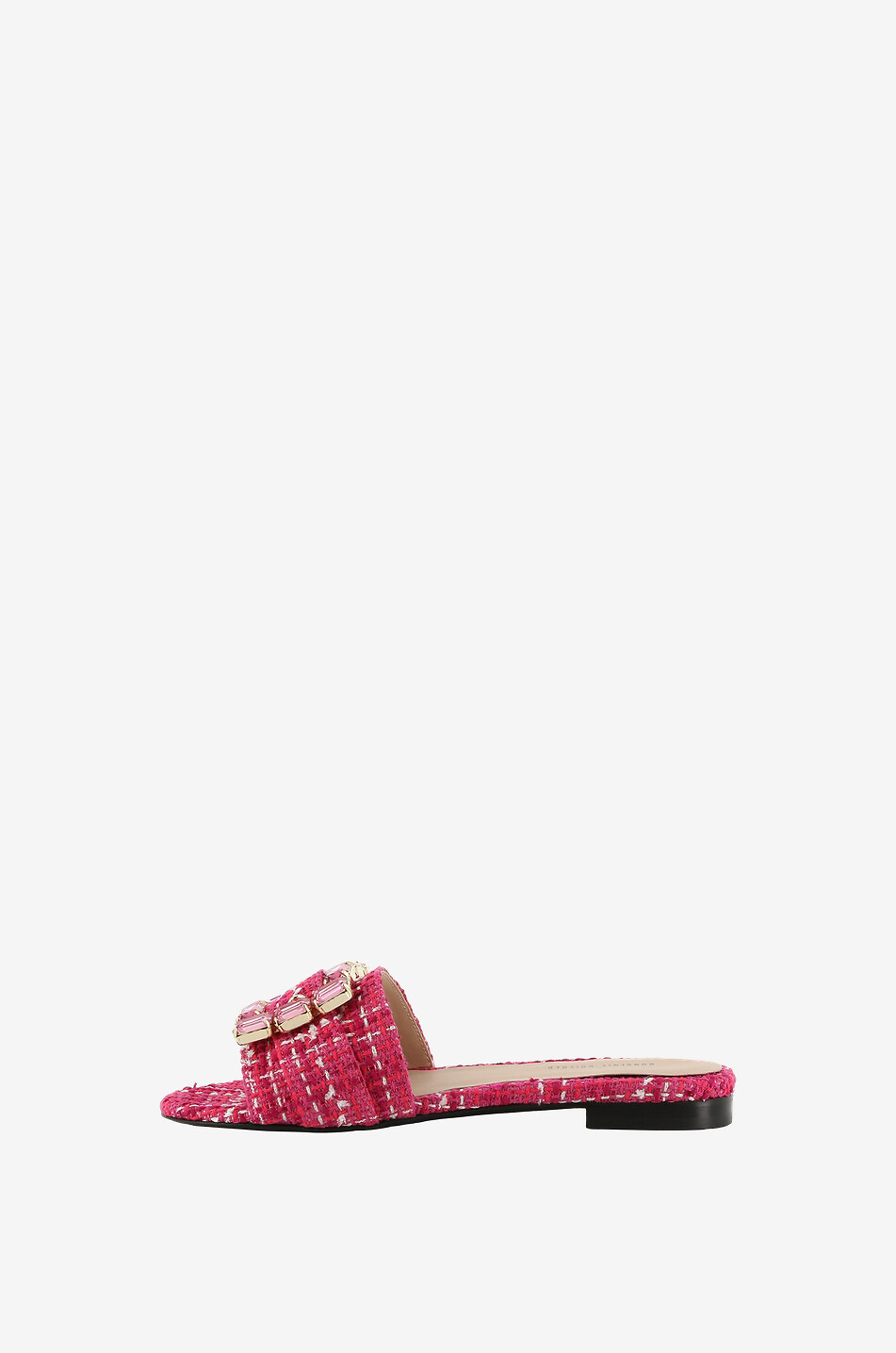 ROBERTO FESTA X BONGÉNIE Mules plates en tweed Fade Femme ROSE FONCÉ 3