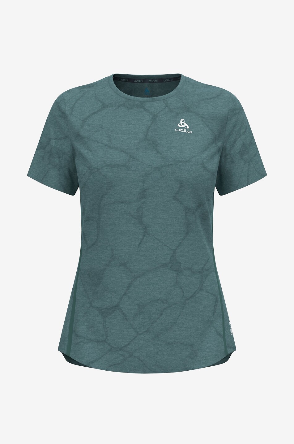 ODLO The Zeroweight Engineered Chill-Tec running T-shirt Women GREEN 1