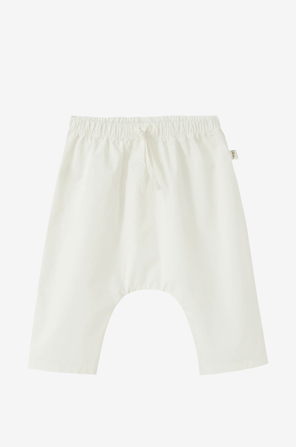 TEDDY & MINOU Stretch poplin baby trousers Baby EGGSHELL 1