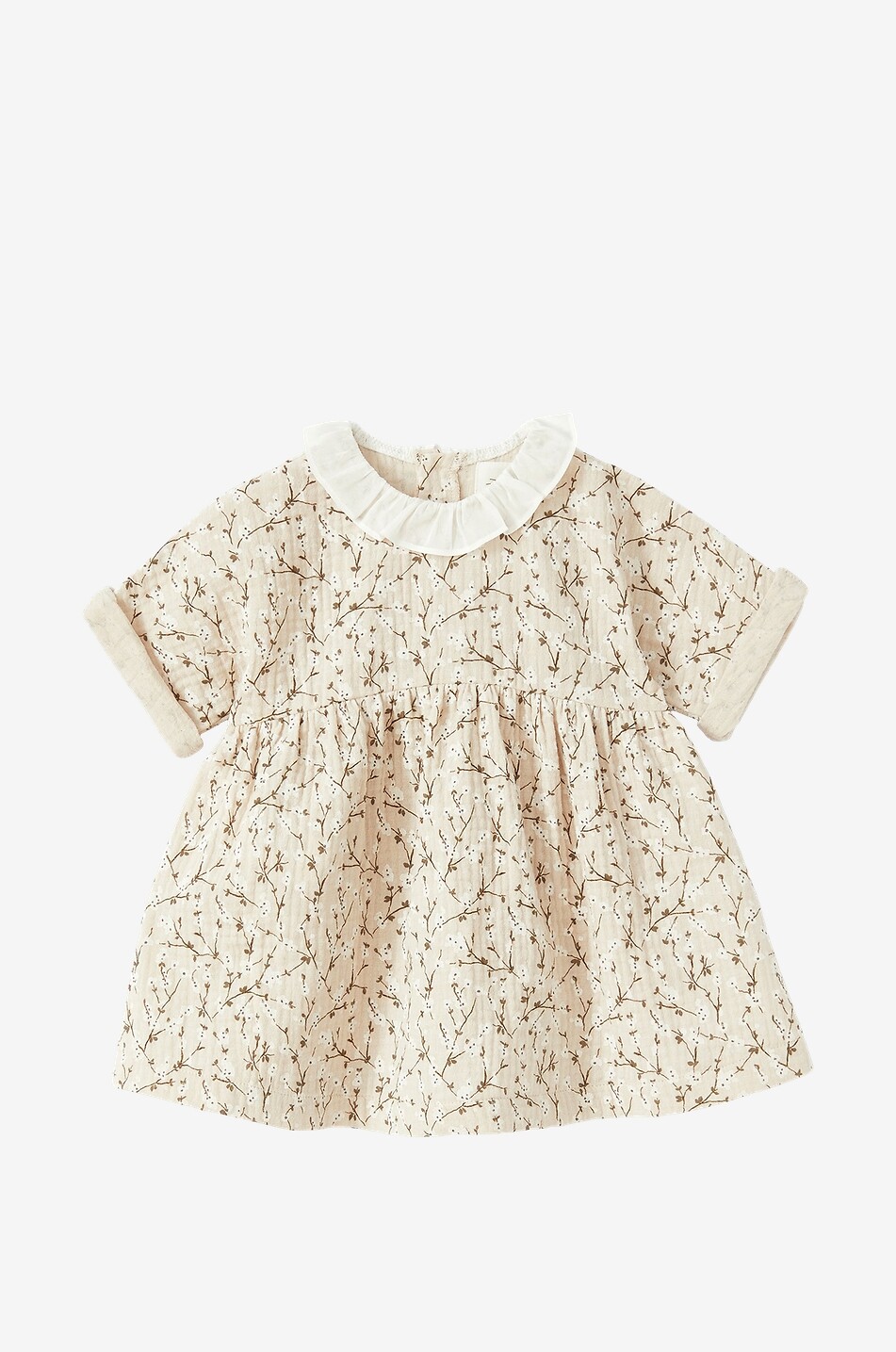 Floral gauze baby dress