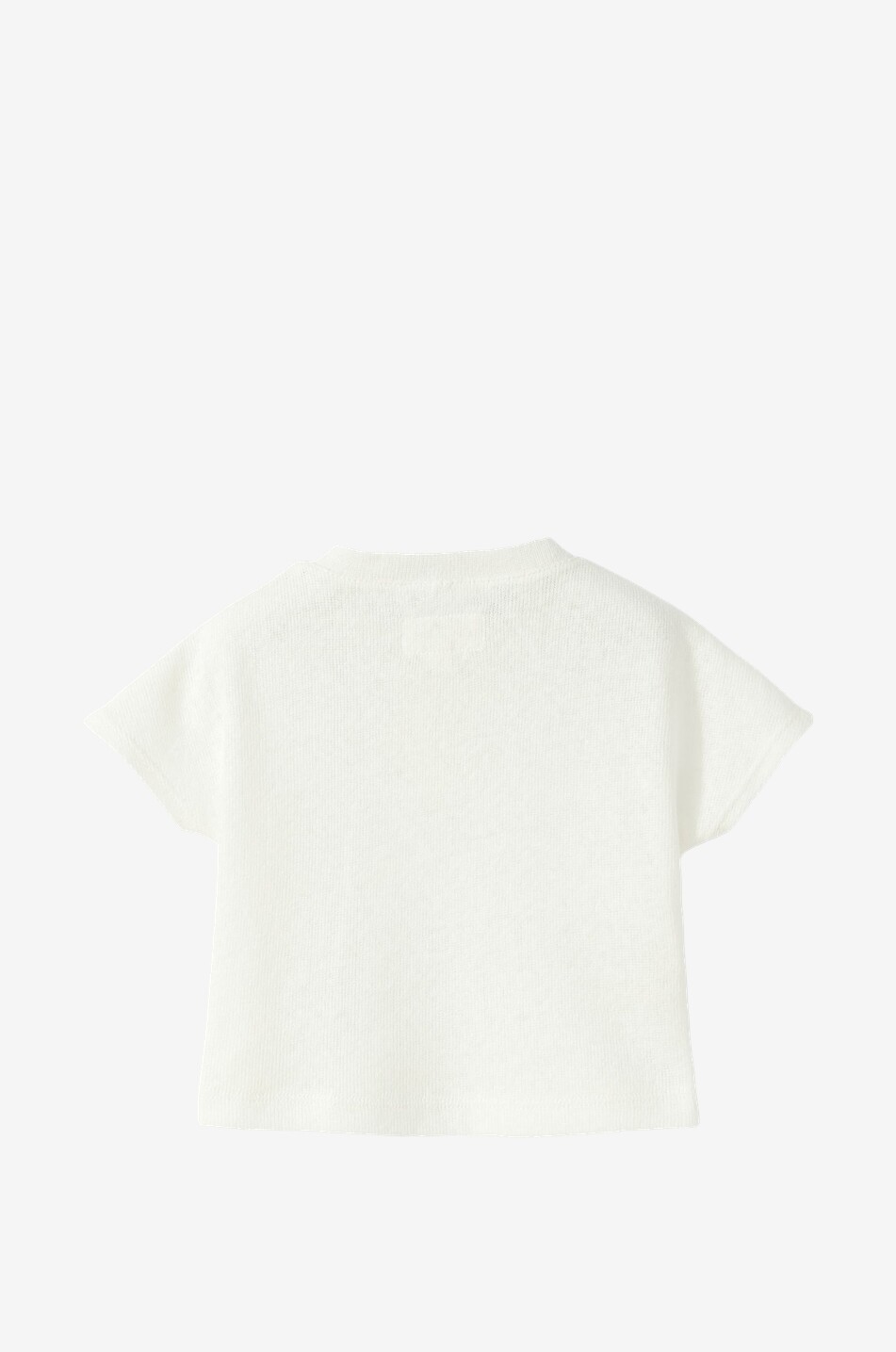 TEDDY & MINOU T-shirt bébé à col rond boutonné Bébé BLANC CASSE 2