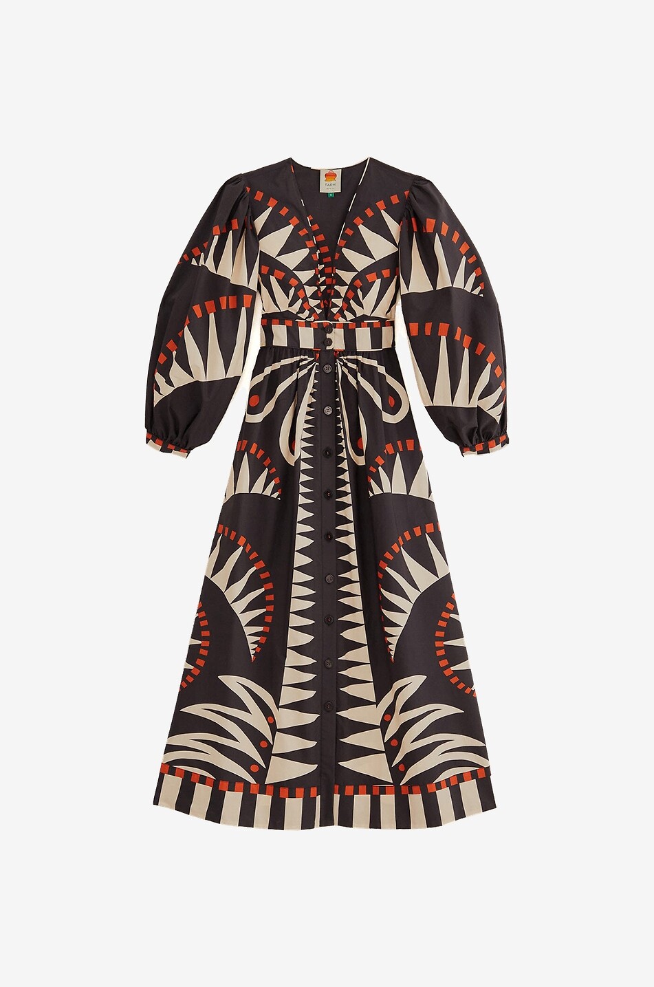 Coconut Grove printed poplin maxi dress