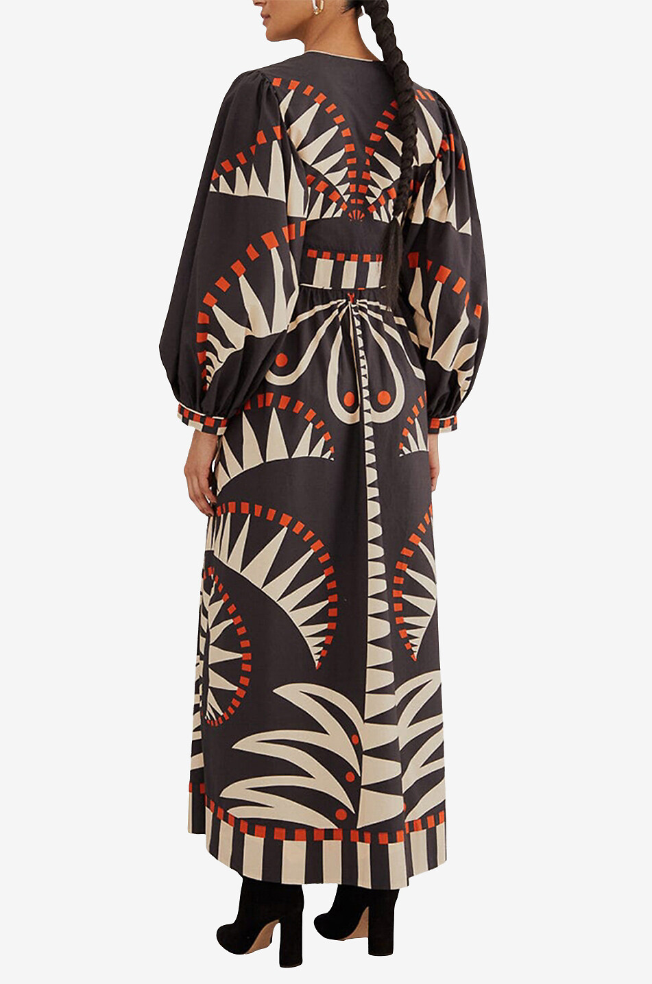 Robe maxi en popeline imprimée Coconut Grove