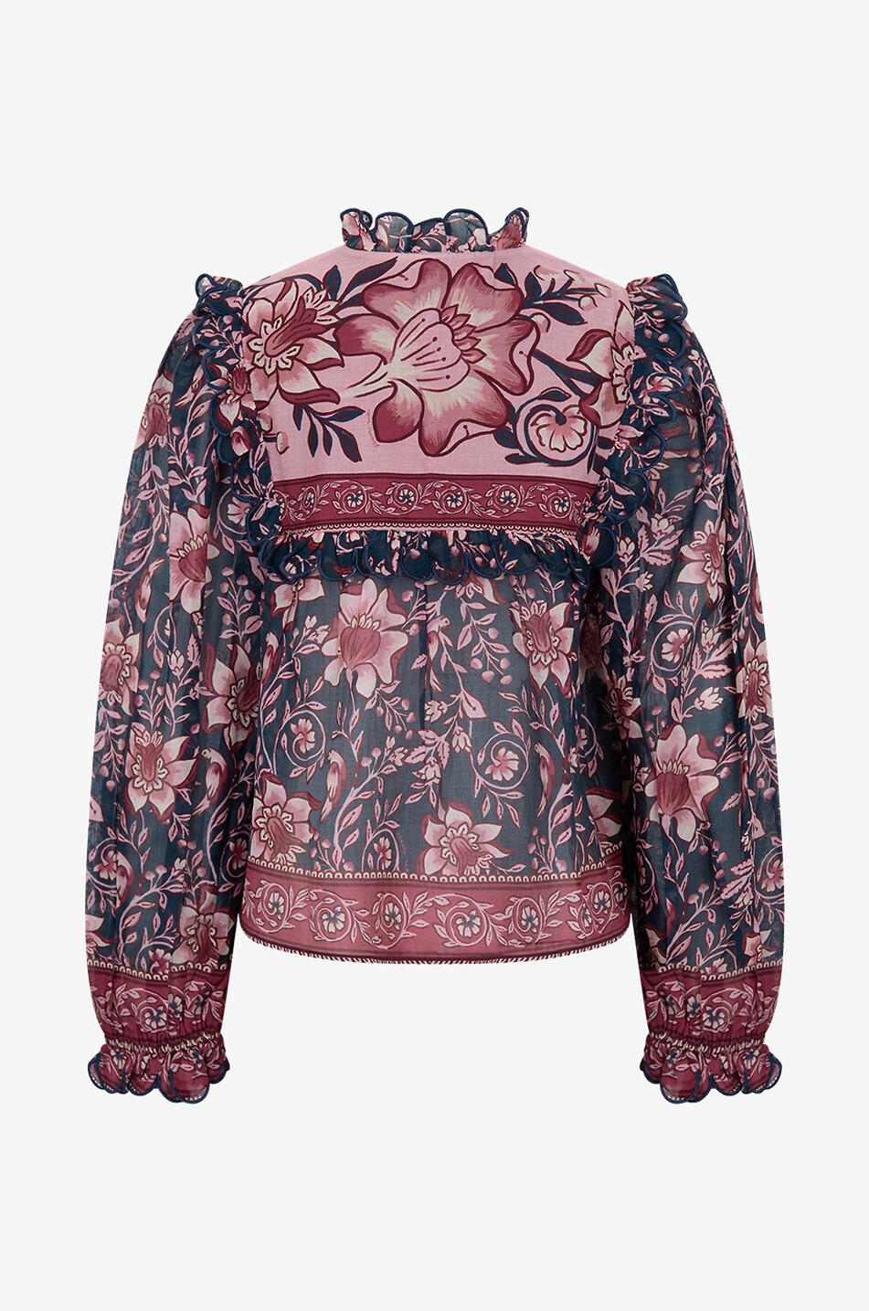 FARM RIO Ainika Charm printed voile blouse Women PURPLE 2