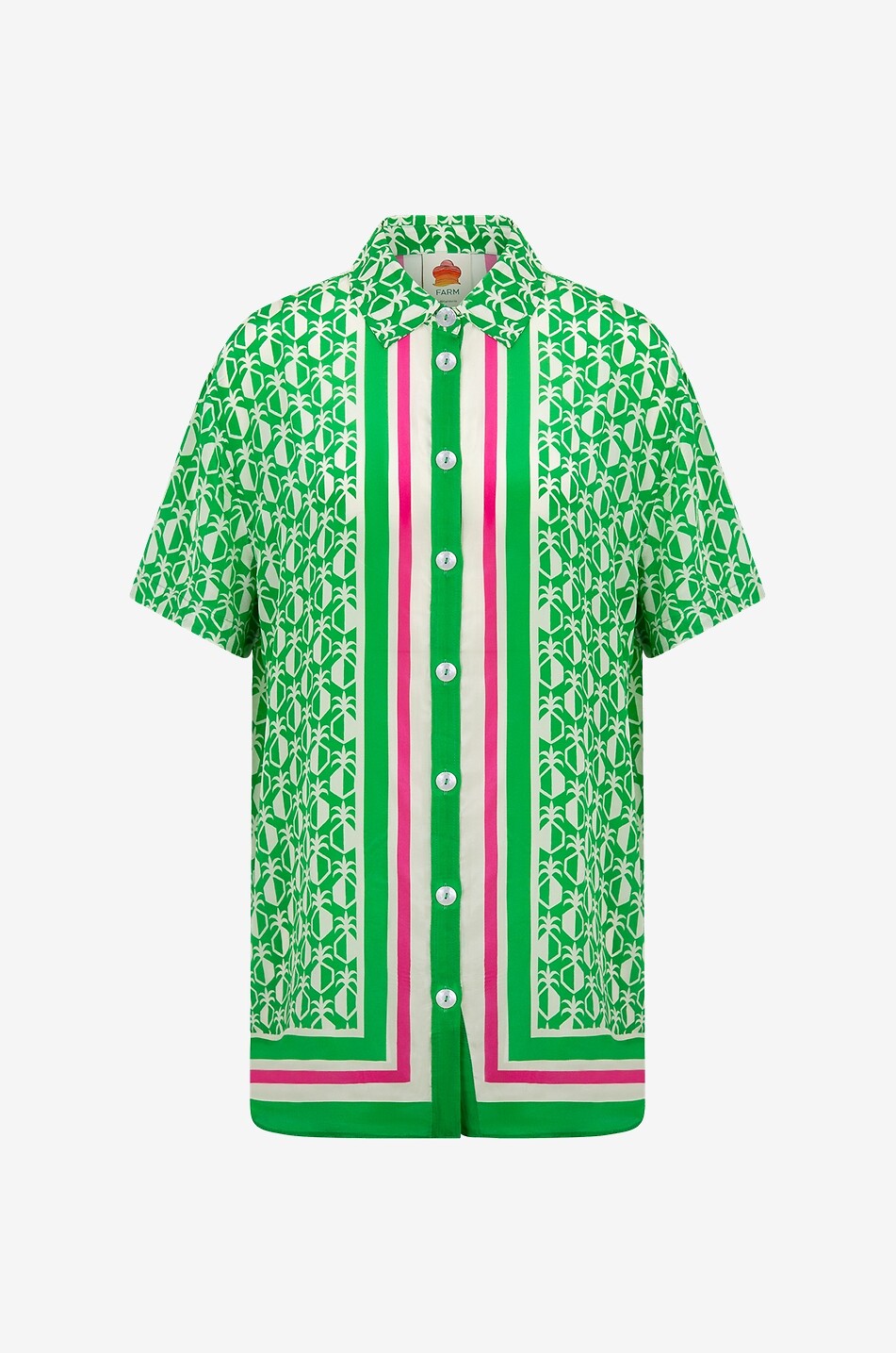 Chemise à manches courtes imprimée Pineapple Scarf