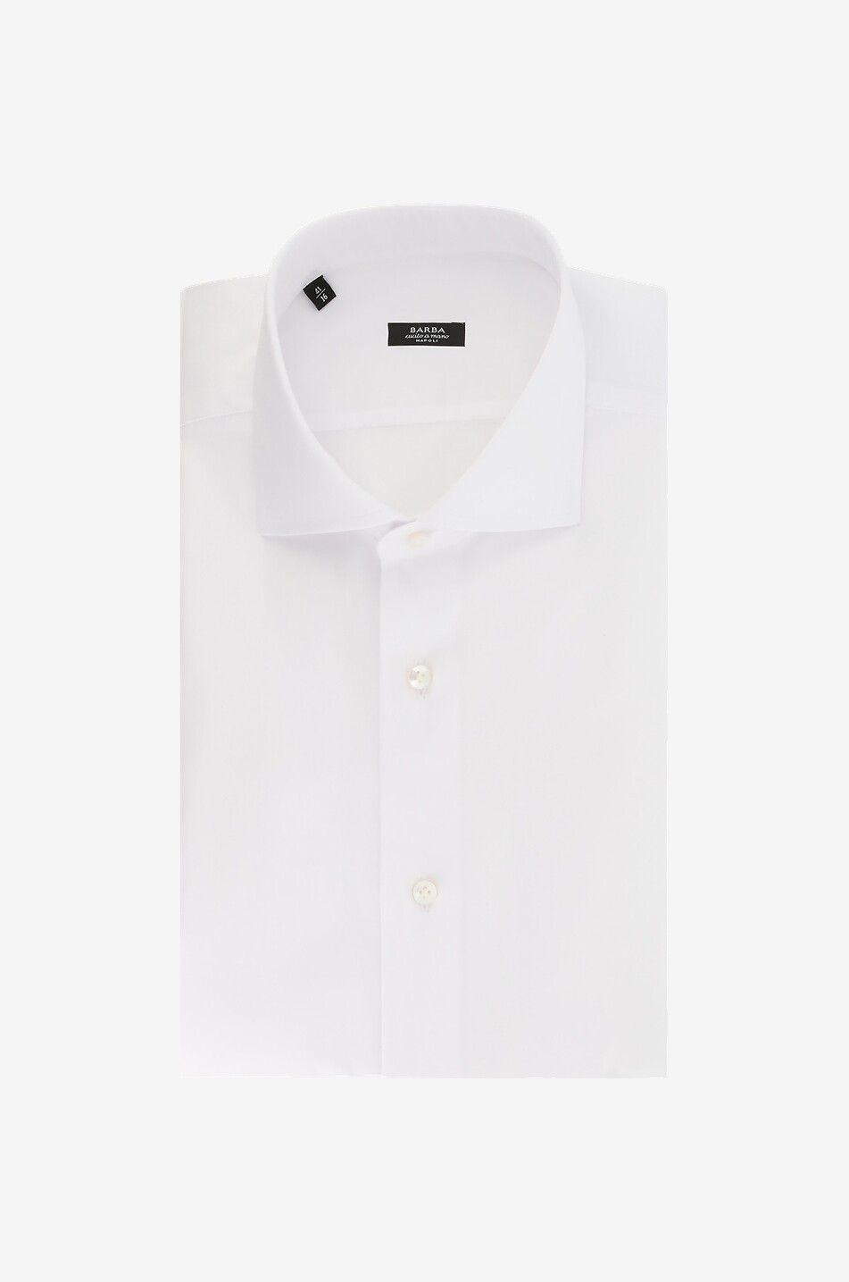 BARBA Langärmeliges Hemd aus Baumwolle Herren WEISS 1