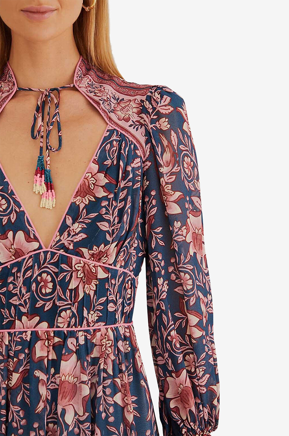 Mini robe en crêpe fluide Ainika Charm