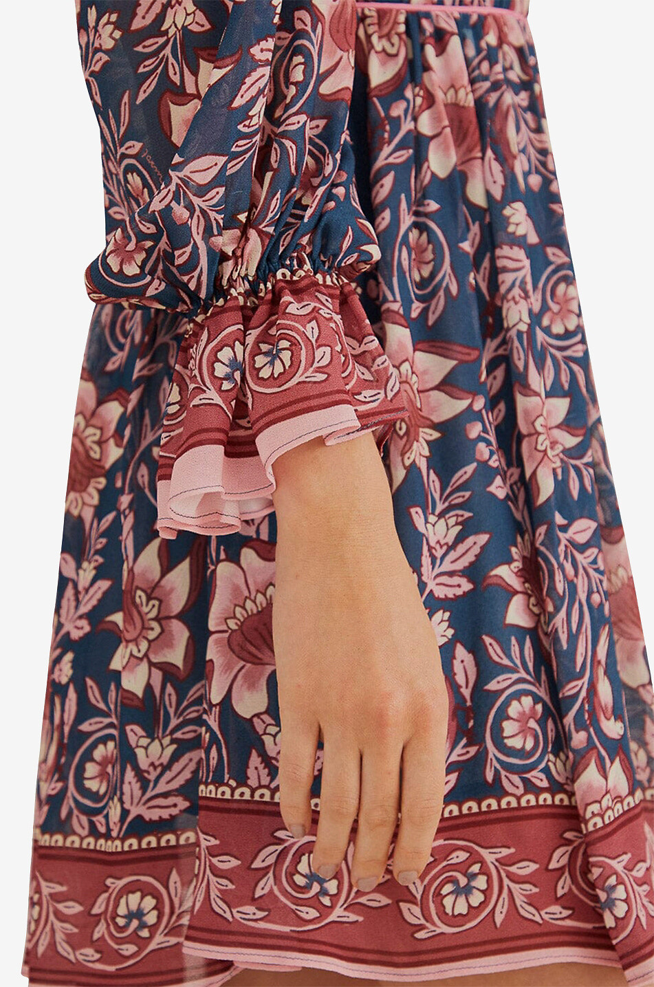 FARM RIO Ainika Charm fluid crepe mini dress Women PURPLE 2