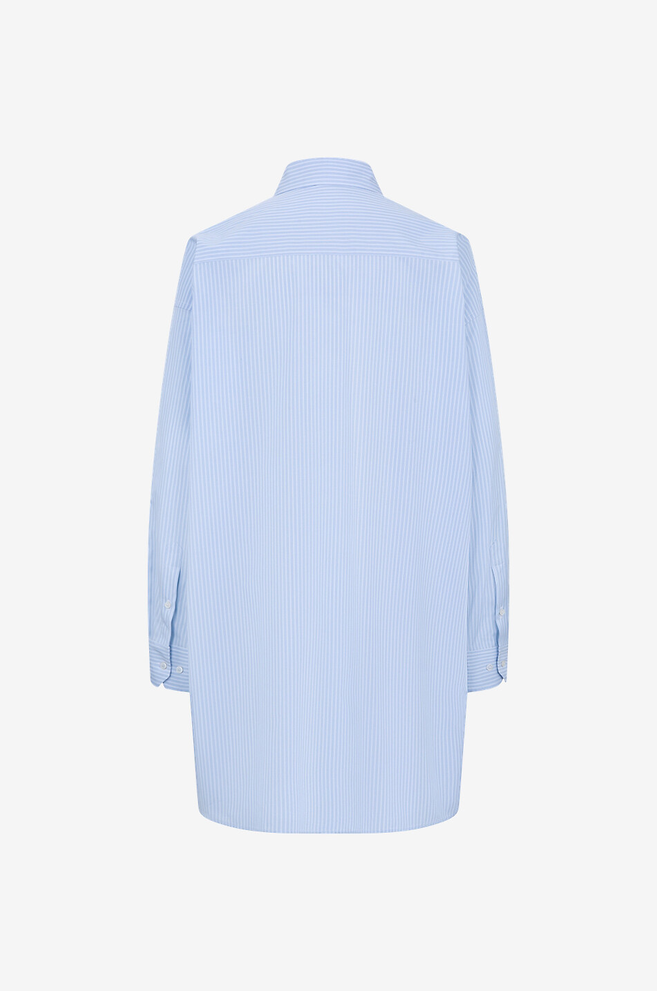 Chemise oversize en popeline rayée