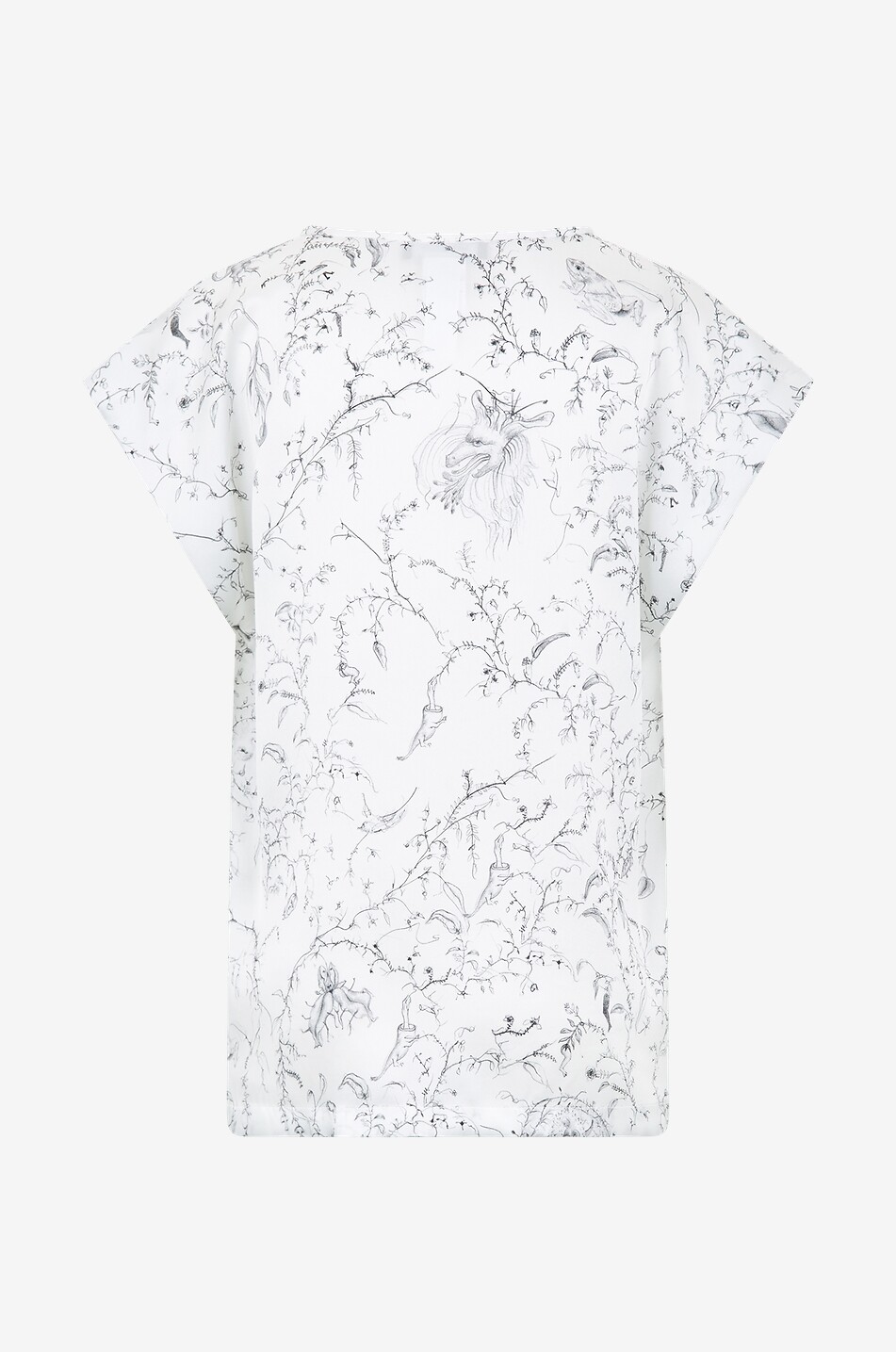 FABIANA FILIPPI Fabula sleeveless silk satin top Women WHITE 2