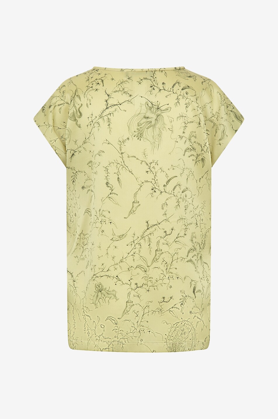 Top sans manches en satin de soie Fabula