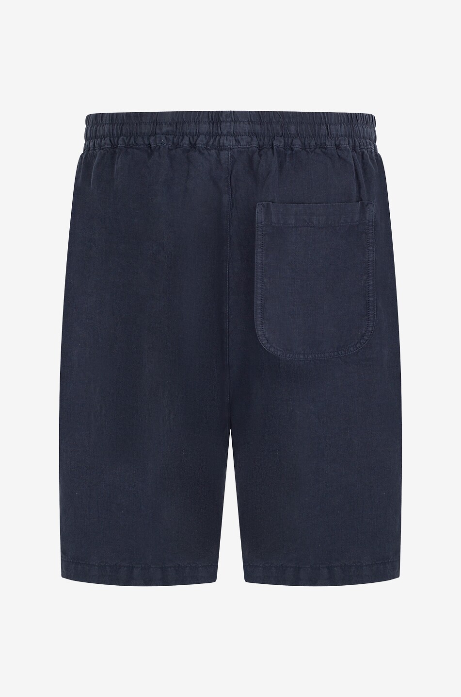 120% LINO Linen Bermuda shorts Men DARK BLUE 2