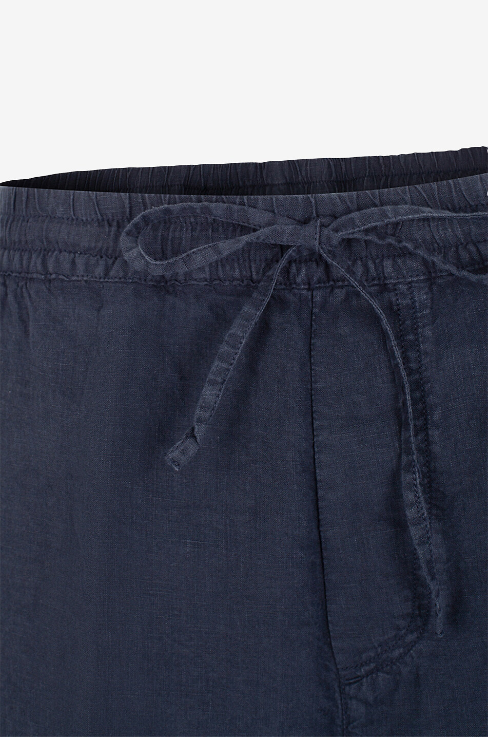 120% LINO Linen Bermuda shorts Men DARK BLUE 3