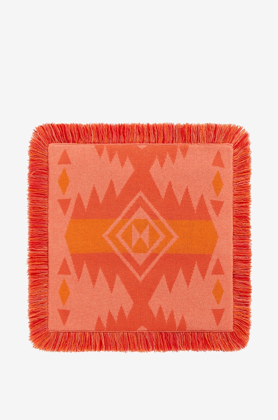 Icon Jacquard square wool cushion