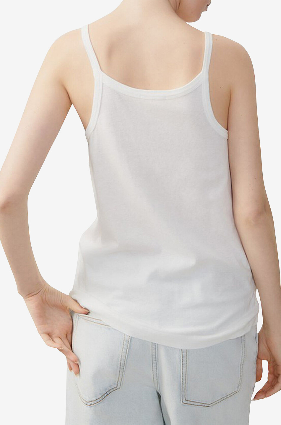 AMERICAN VINTAGE Débardeur en coton Gamipy Femme BLANC 4