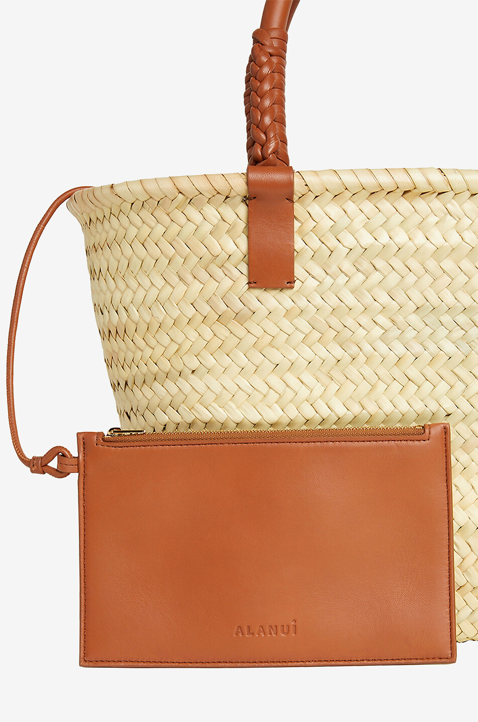 ALANUI Icon Palm Leaf Big braided fringe adorned tote bag Women Light beige 8