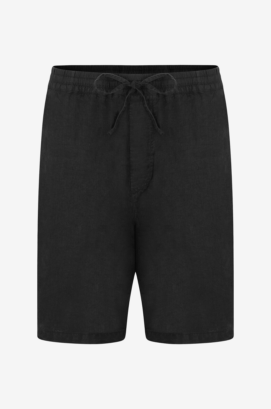 120% LINO Bermuda en lin Homme NOIR 1