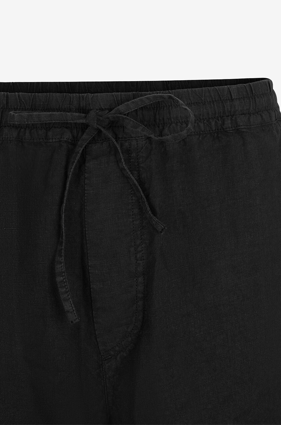 120% LINO Linen Bermuda shorts Men BLACK 3