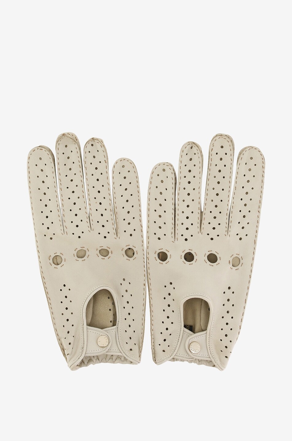 Handschuhe aus Hirschleder mit Perforationen