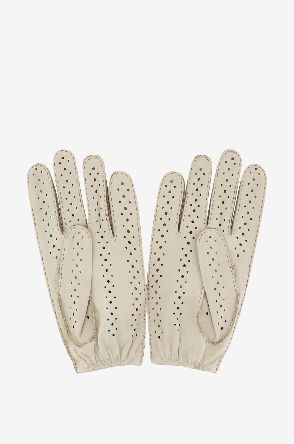 Handschuhe aus Hirschleder mit Perforationen