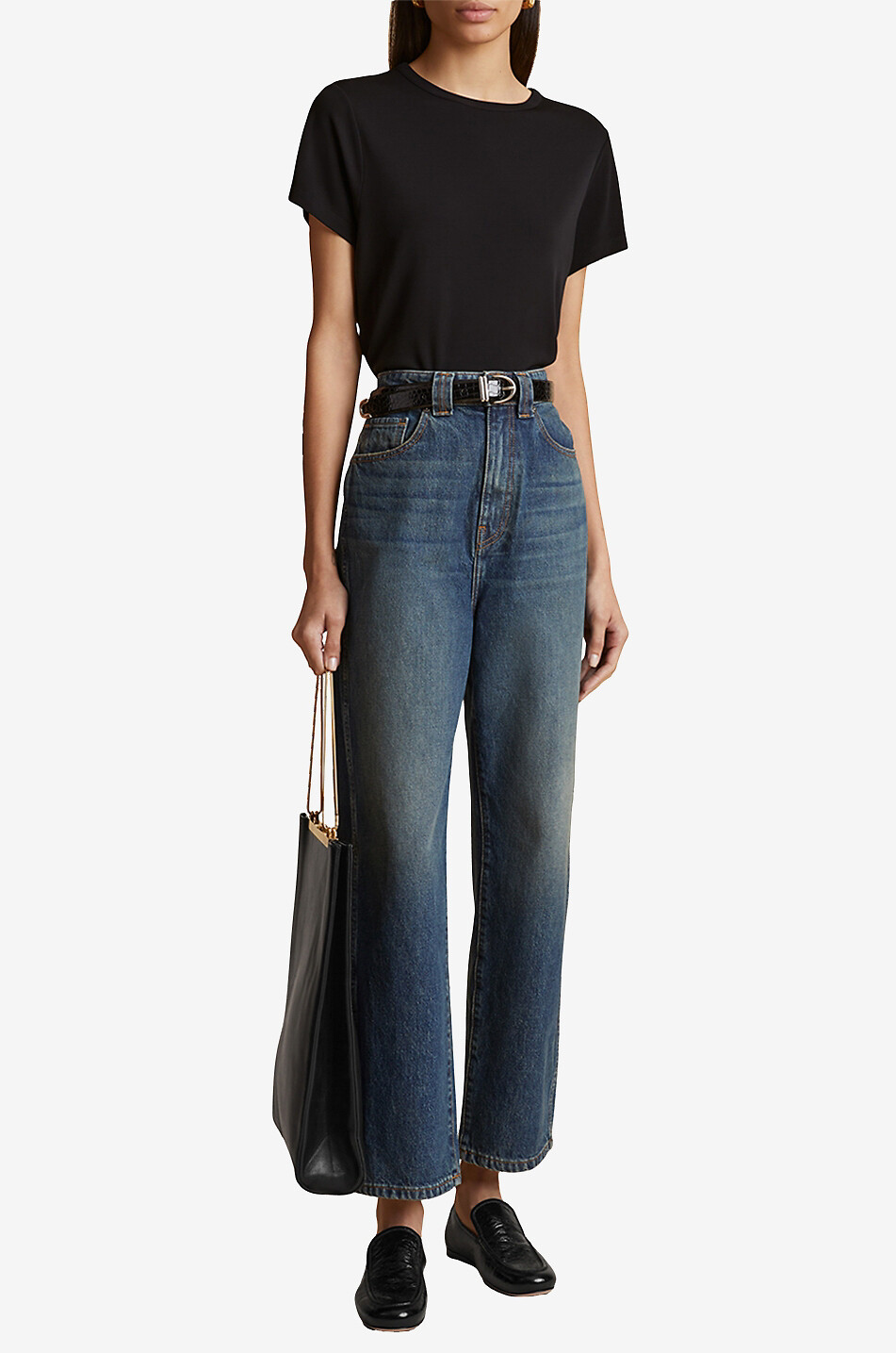 Verkürtze Jeans mit hoher Taille The Shalbi Stinson