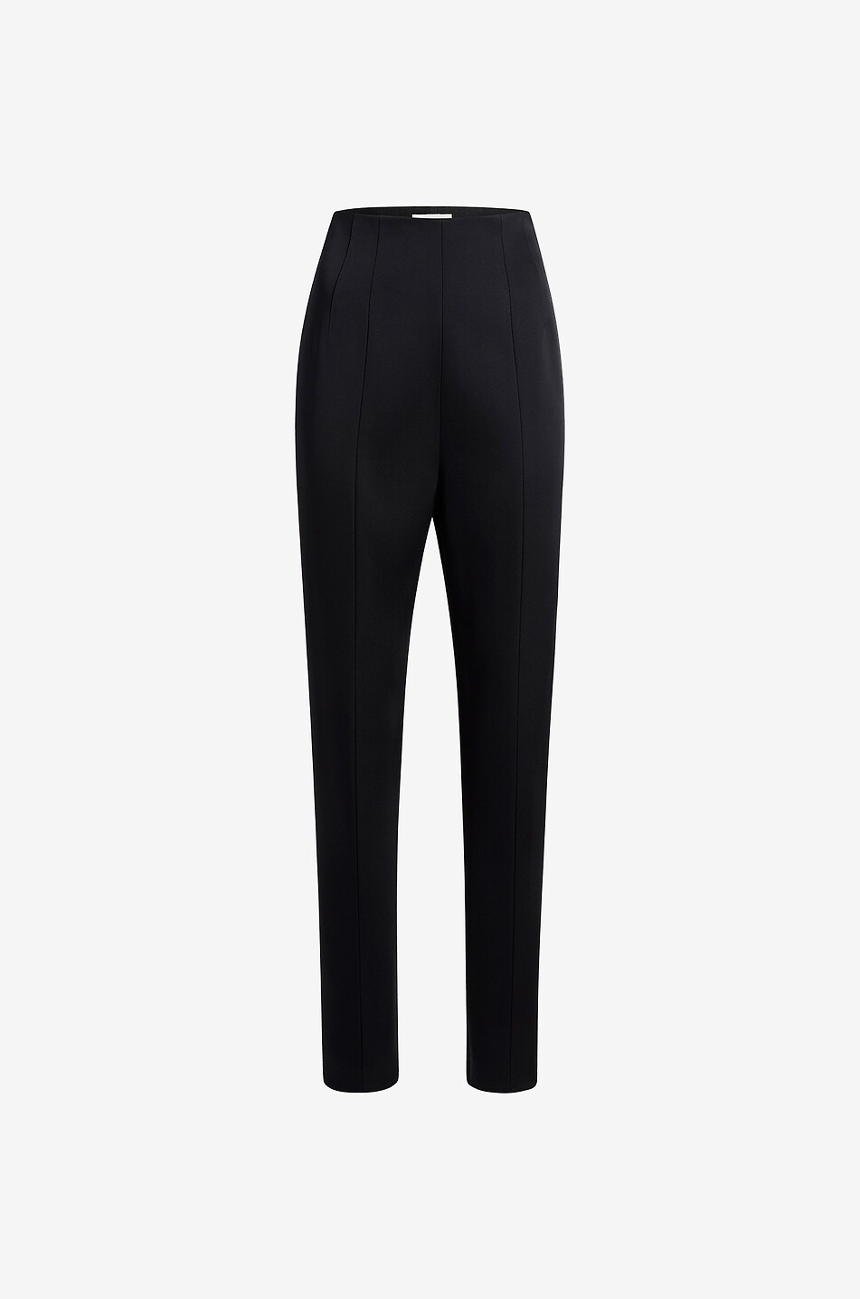 The Lenn high-rise cigarette satin trousers