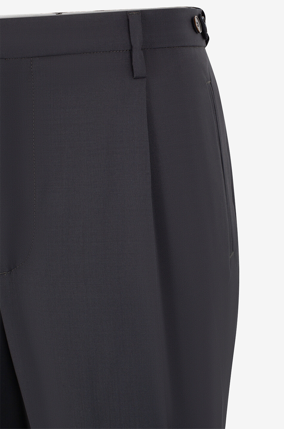 BARENA VENEZIA Masco virgin wool classic trousers Men DARK GREY 3
