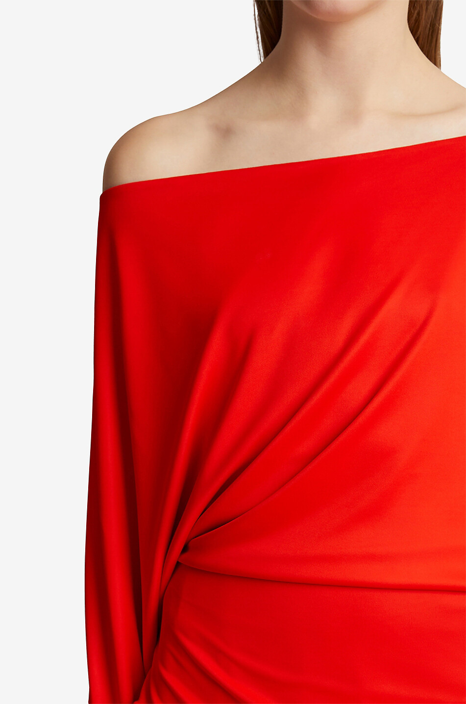 KHAITE Top à épaule dénudée en jersey The Juno Femme ROUGE 5
