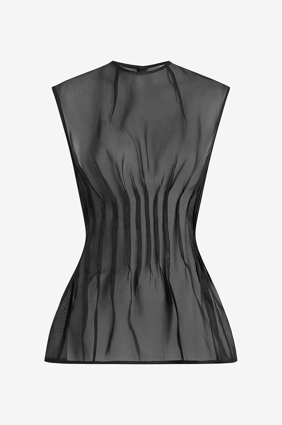 Tailliertes ärmelloses Organza-Top The Westin