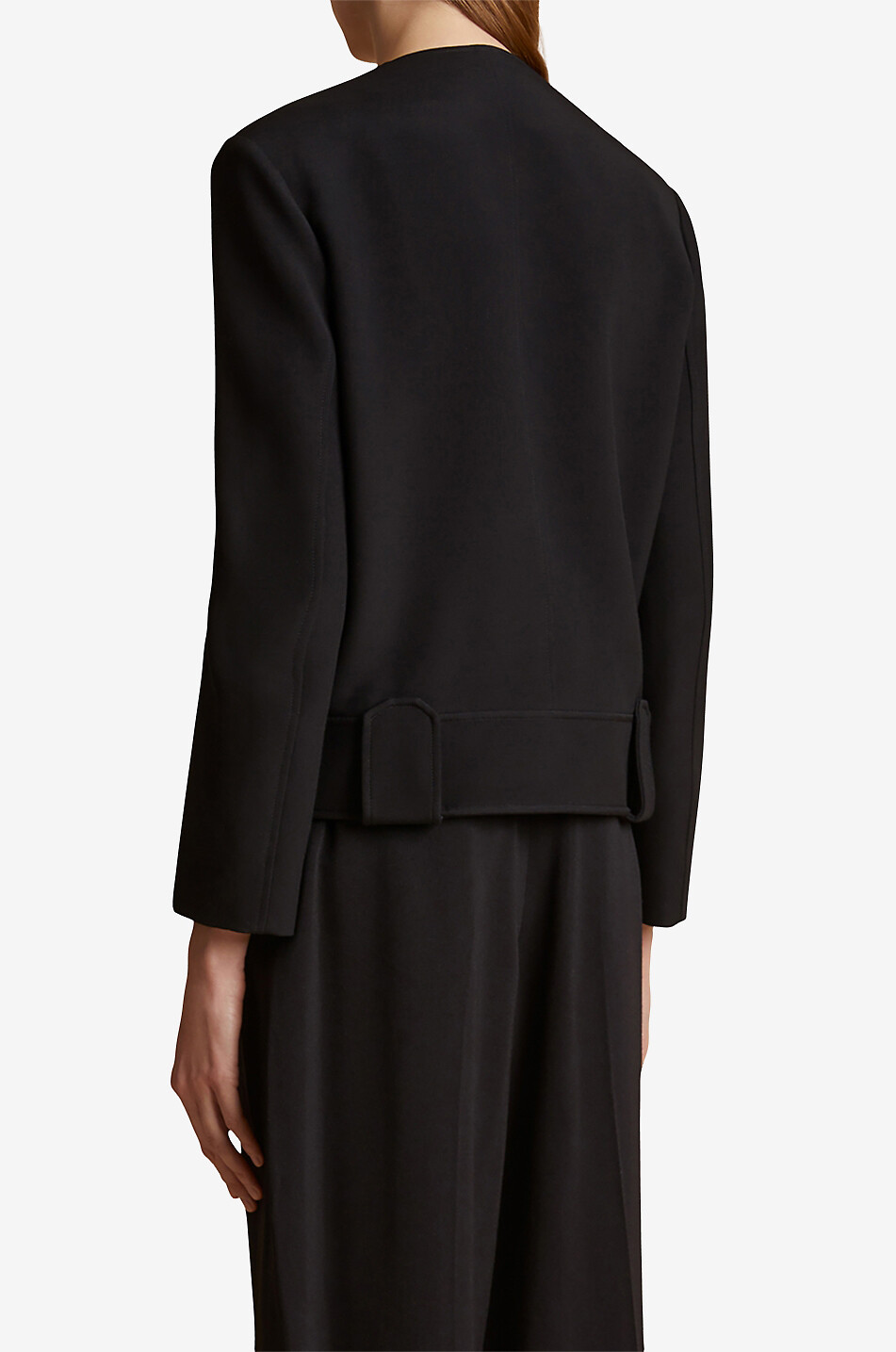 KHAITE The Laybin boxy cady suit jacket Women BLACK 4