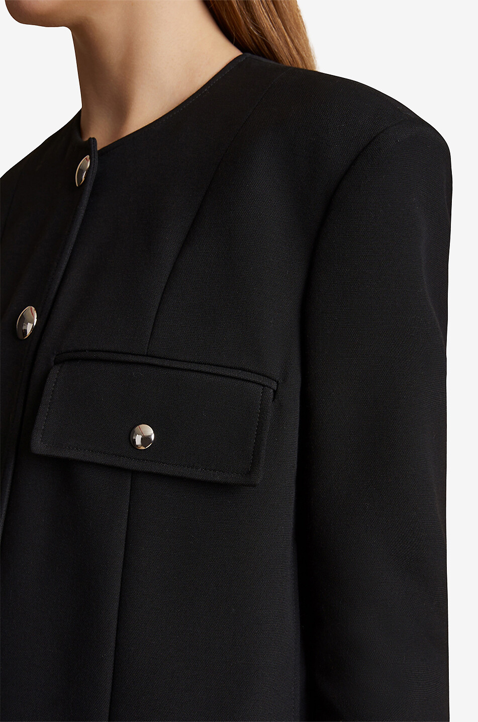 Veste tailleur boxy en cady The Laybin