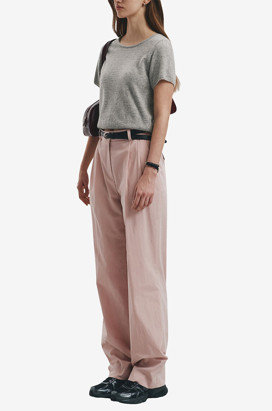 Pantalon chino large en coton